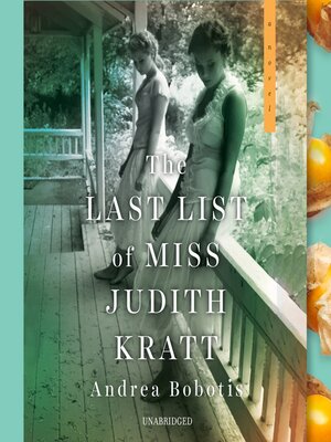cover image of The Last List of Miss Judith Kratt